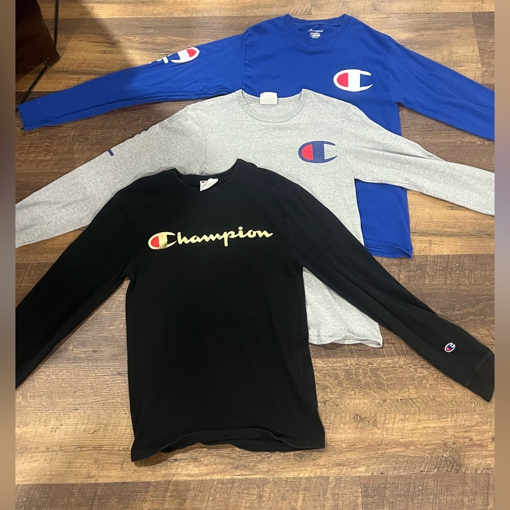 Champion Mens Long Sleeve Shirts